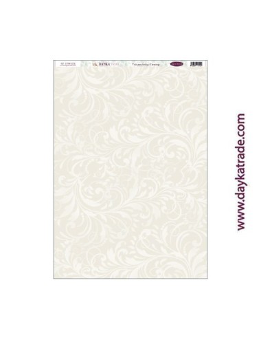 Fondo filigranas beige - tela para scrap y cartonaje? 32×70 cm - colección "Bendiciones"