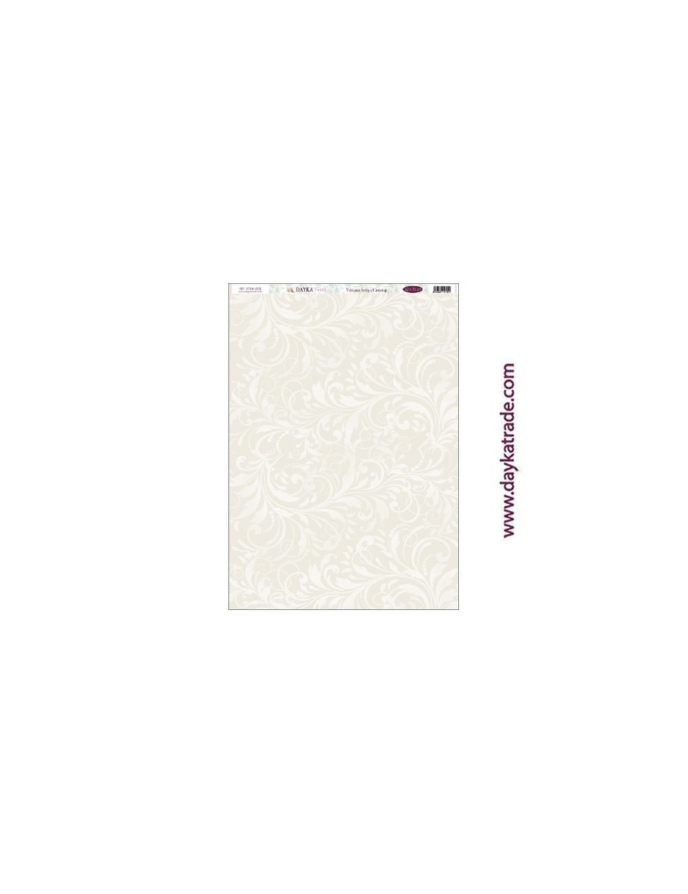 Fondo filigranas beige - tela para scrap y cartonaje? 32×70 cm - colección "Bendiciones"