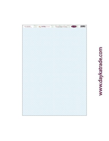 Fondo lunares azul - tela para scrap y cartonaje? 32×70 cm