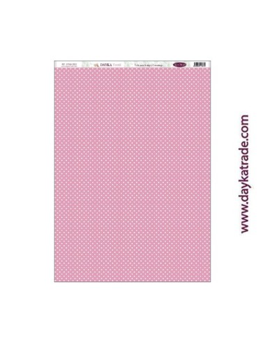 Fondo lunares rosa - tela para scrap y cartonaje? 32×70 cm