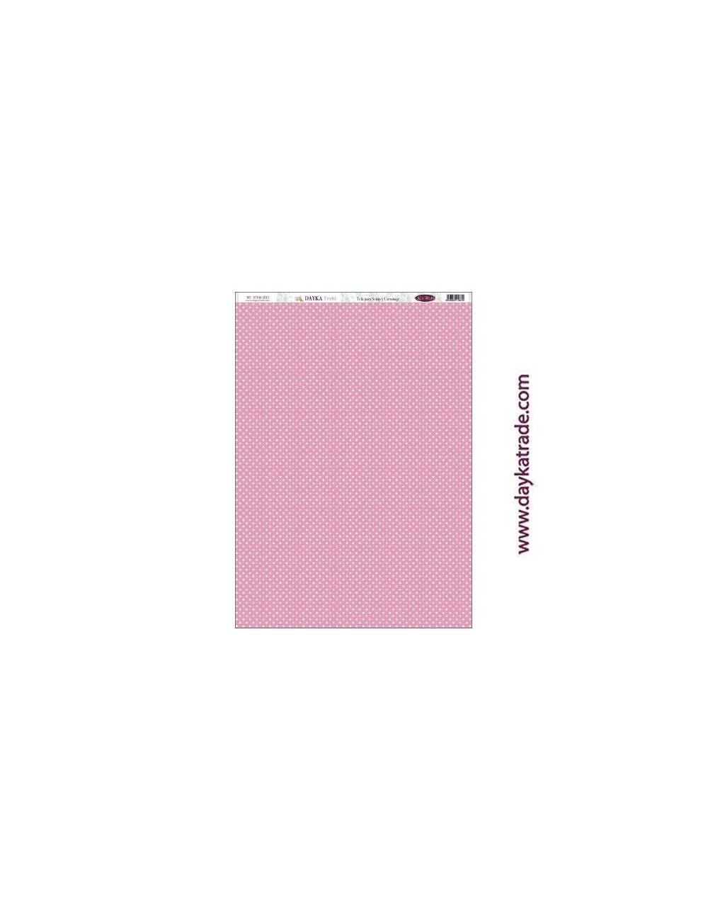 Fondo lunares rosa - tela para scrap y cartonaje? 32×70 cm