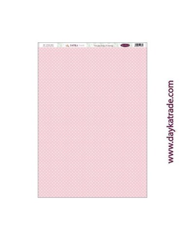 Fondo lunares rosa claro - tela para scrap y cartonaje? 32×70 cm