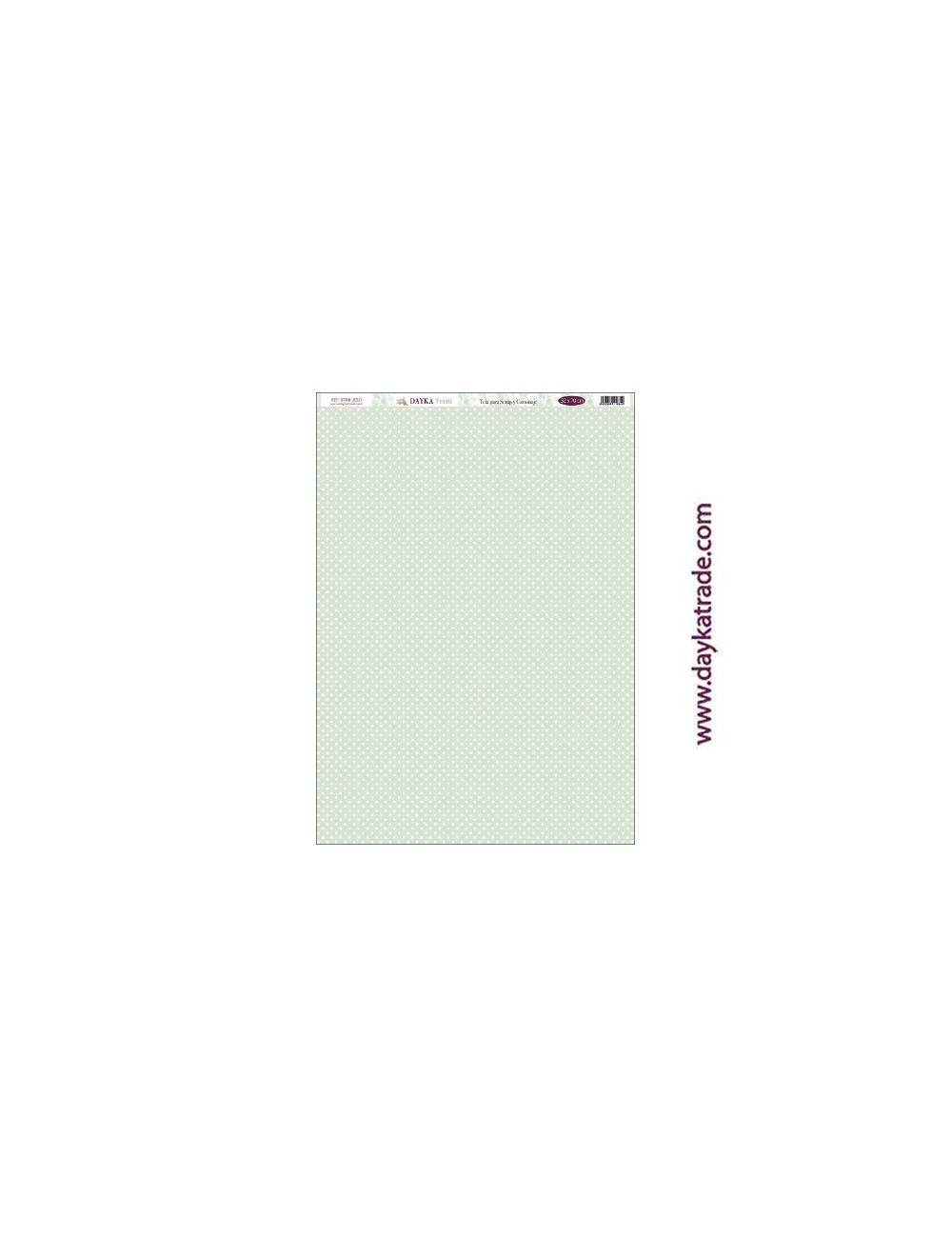 Fondo lunares verde - tela para scrap y cartonaje? 32×70 cm
