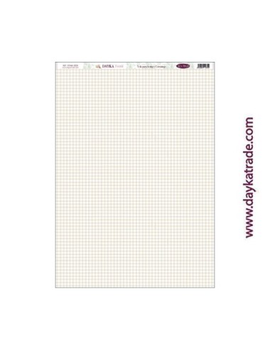 Fondo vichy beige - tela para scrap y cartonaje? 32×70 cm