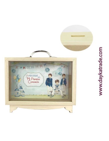 hucha rectangular "Mi Primera Comunión niño"