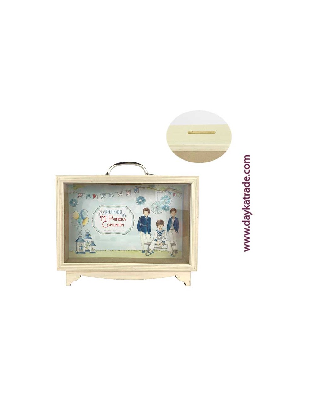hucha rectangular "Mi Primera Comunión niño"