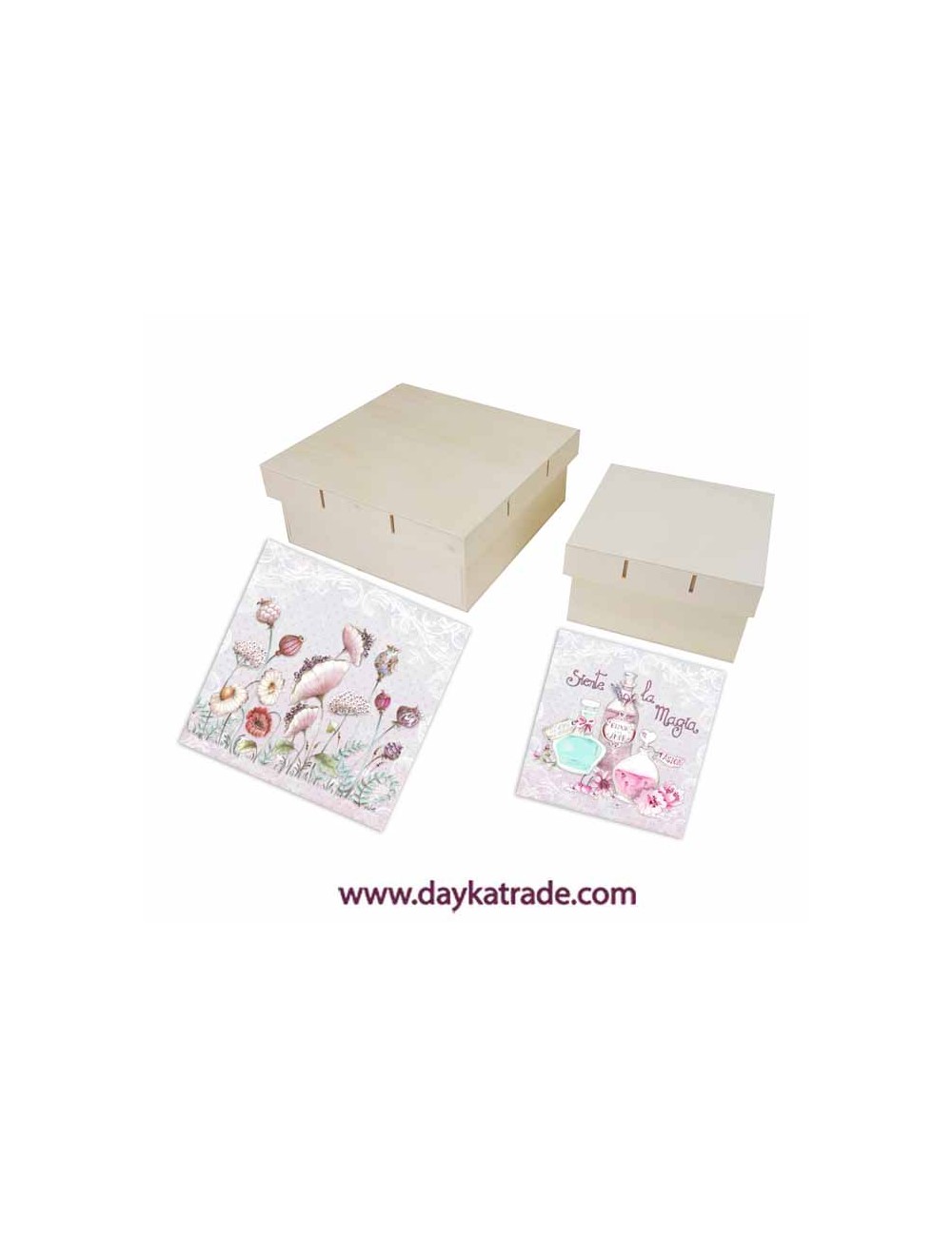 Kit 2 cajas lazo con prediseñados "magia"