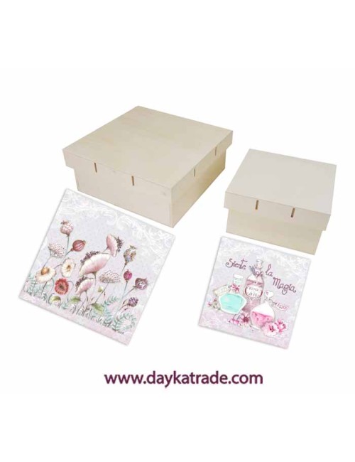 Kit 2 cajas lazo con prediseñados "magia"