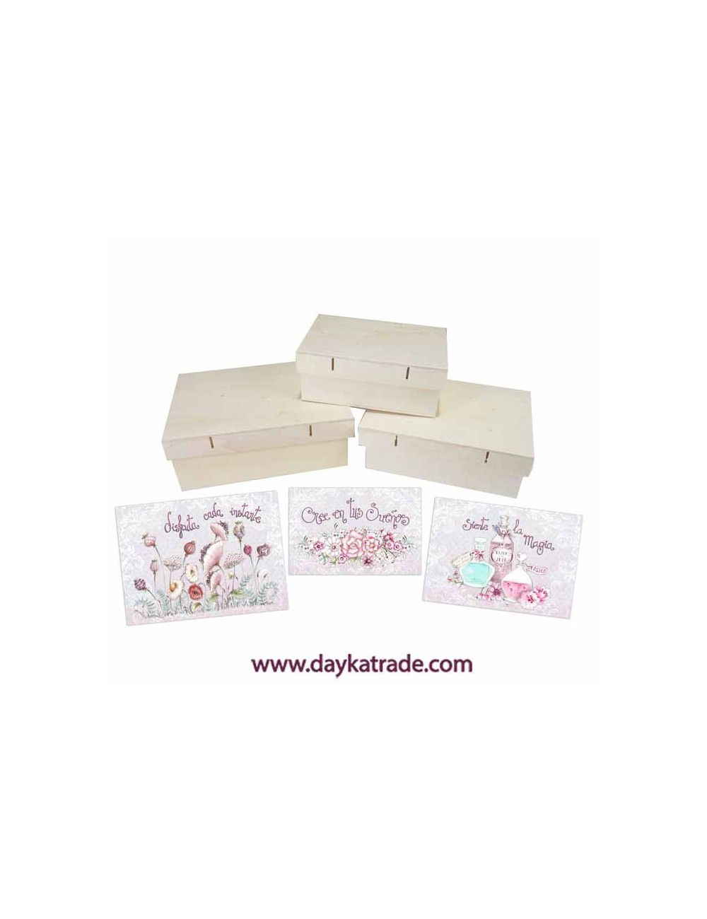 Kit 3 cajas lazo con prediseñados