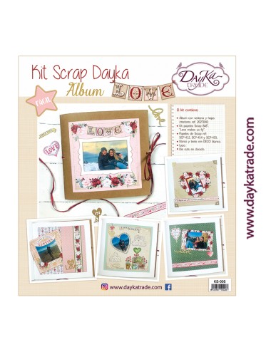 kit album scrapbooking "love"
