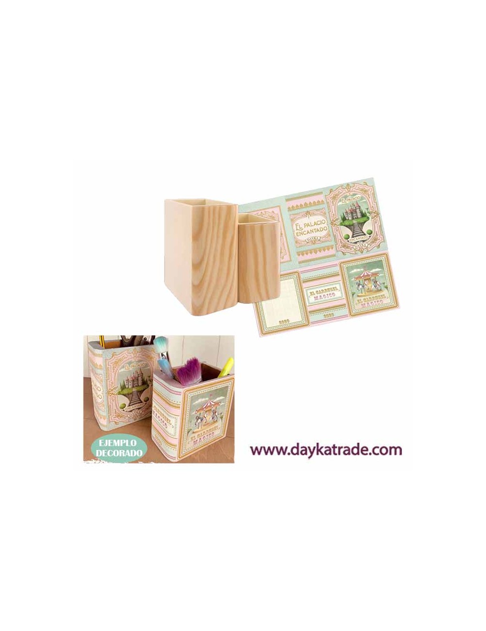 Kit cubilete libro "el palacio encantado"