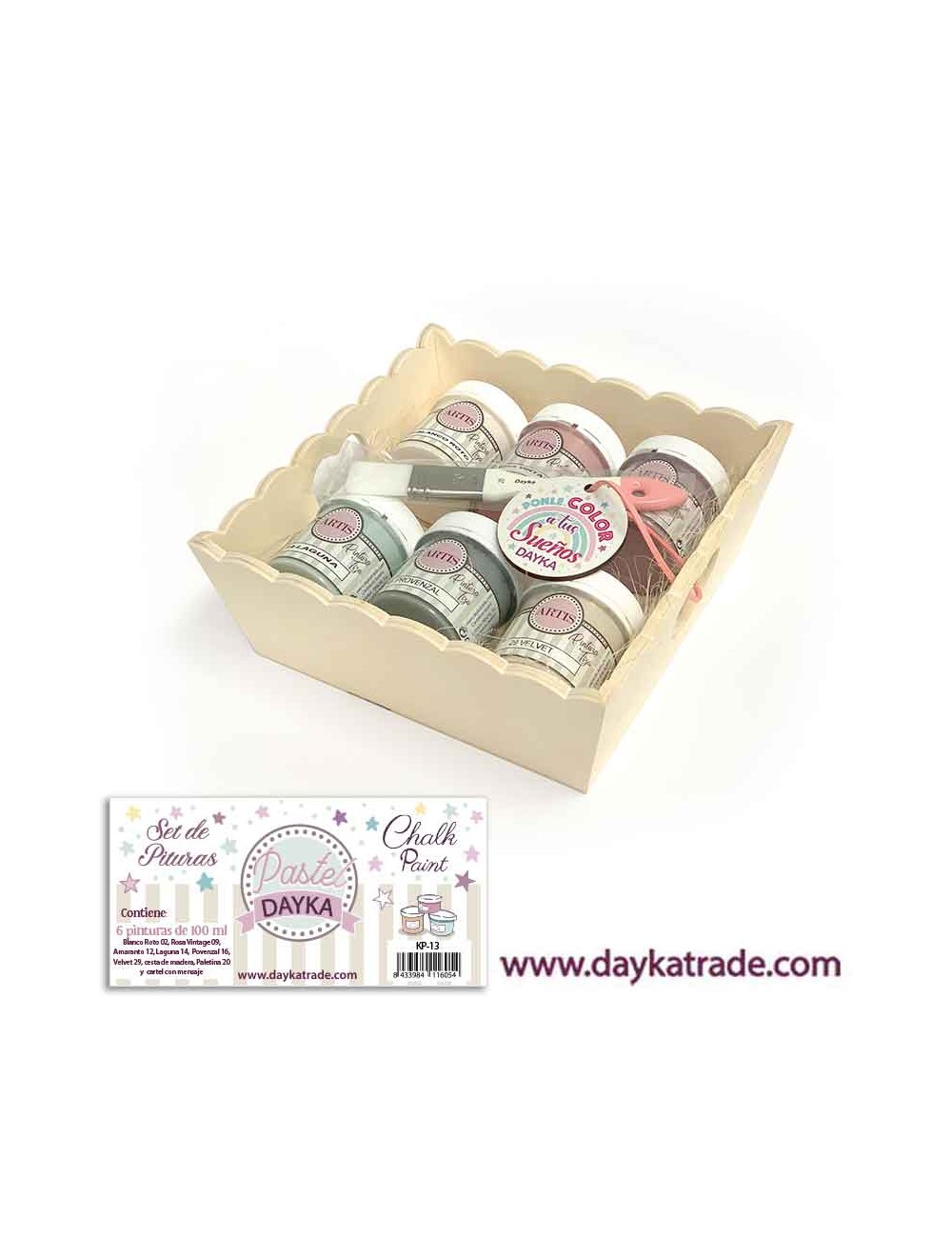 kit de pinturas tiza artis pastel