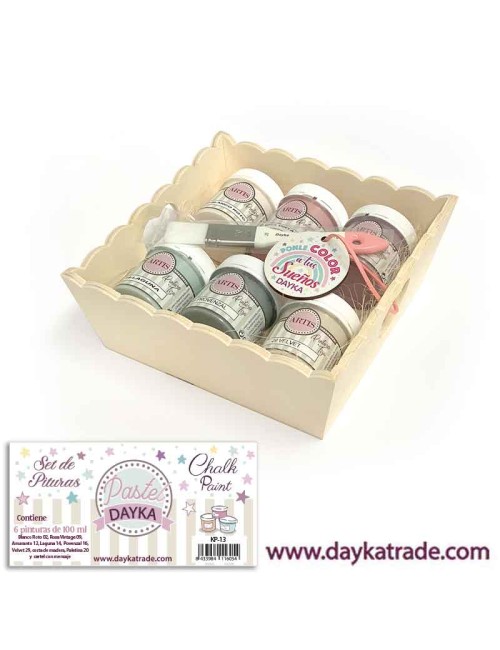 kit de pinturas tiza artis pastel