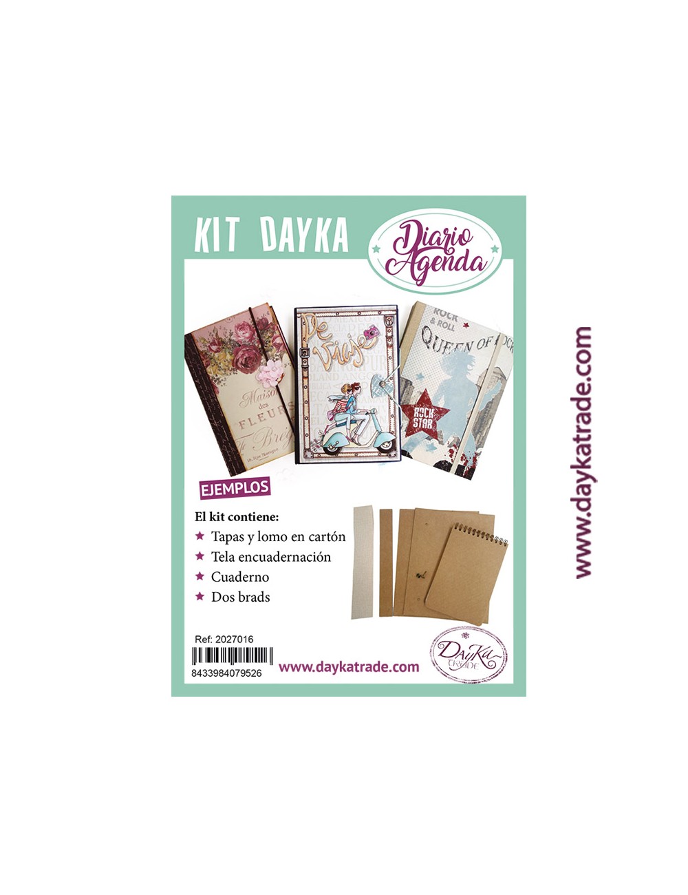 kit diario agenda dayka