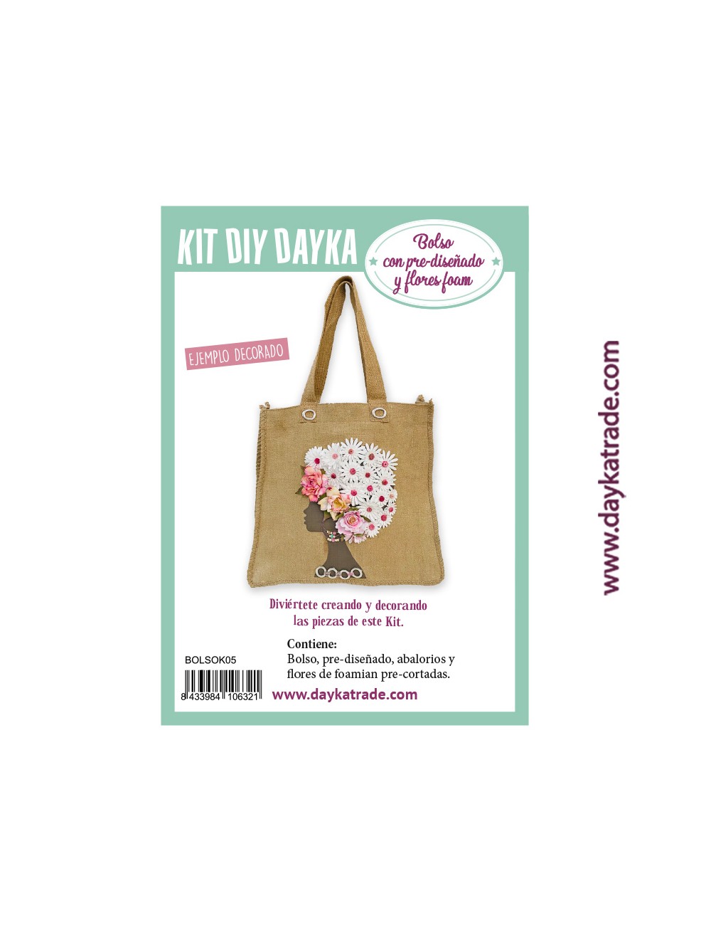 Kit diy dayka bolso para decorar