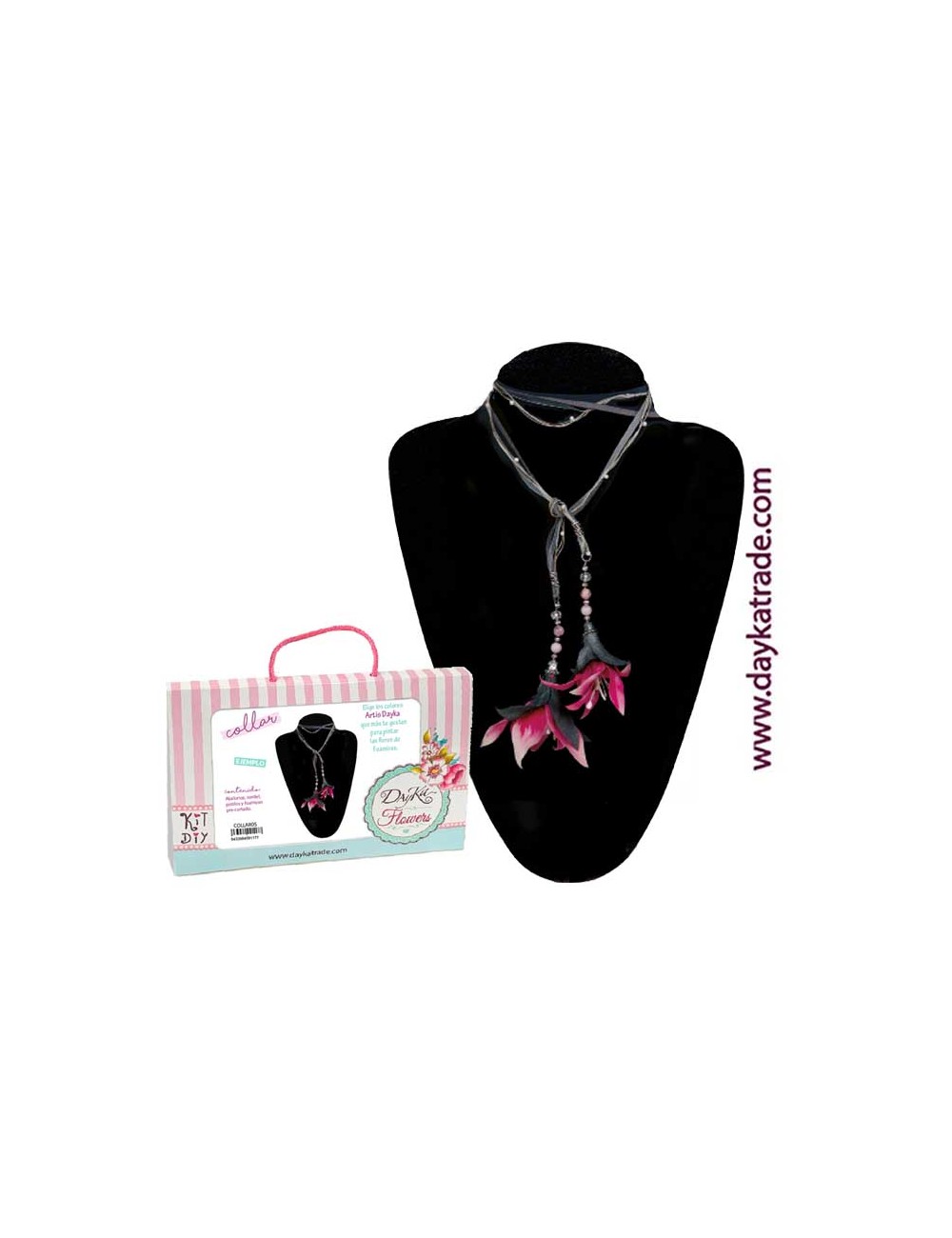 kit diy dayka collar magnolia japonesa