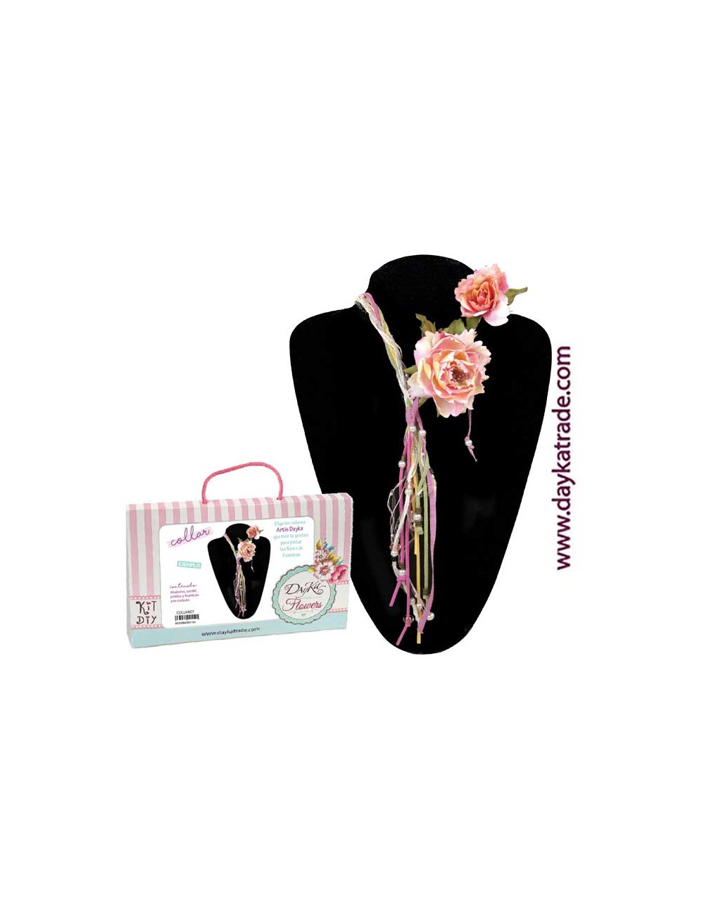 kit diy dayka collar peonia multicolor