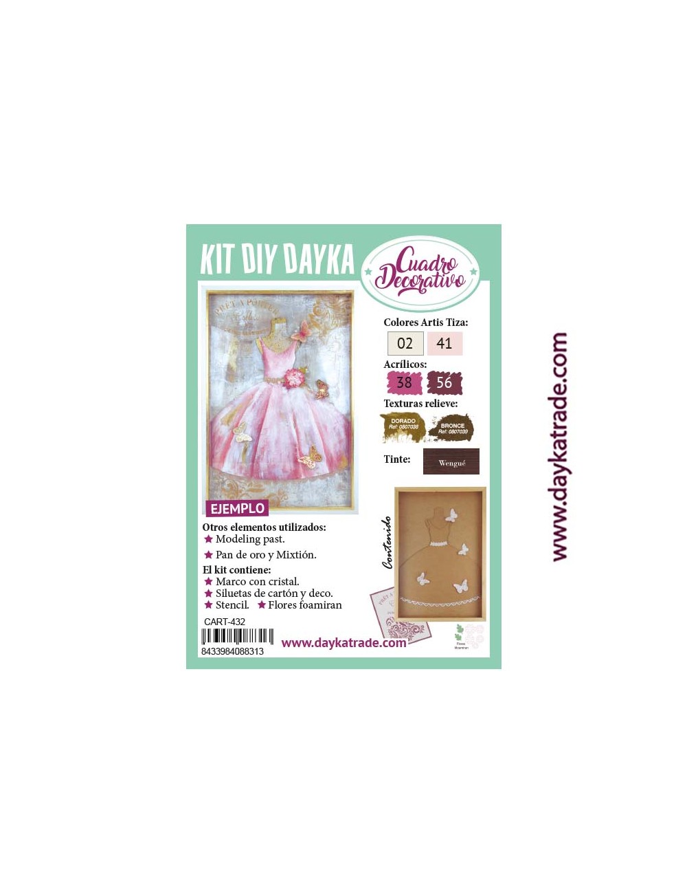 kit diy dayka cuadro vestido tirantes