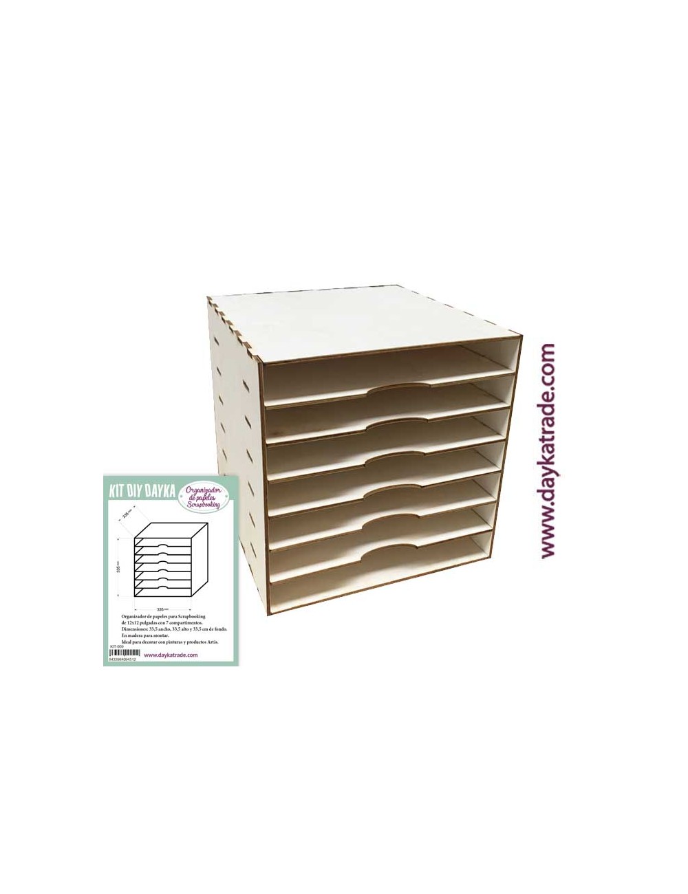kit diy dayka organizador de papeles para scrapbooking