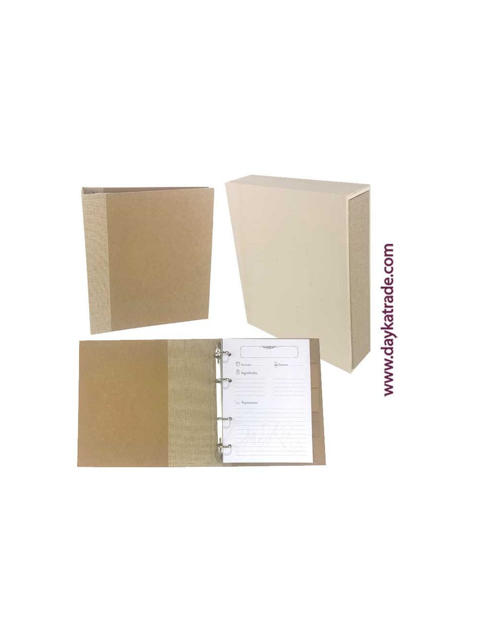 kit diy dayka recetario con caja