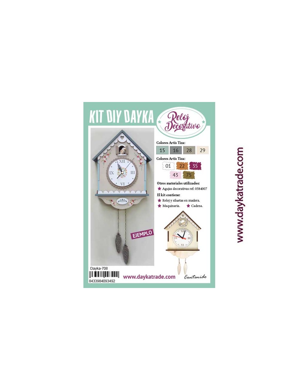 kit diy dayka reloj cuco