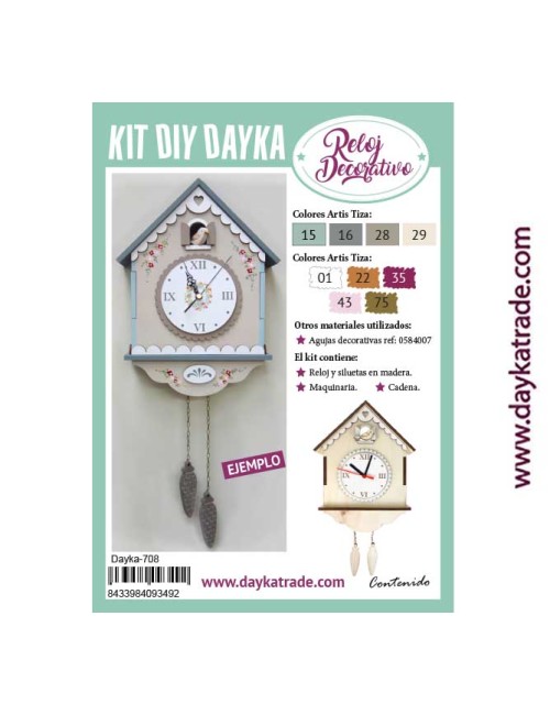 Reloj cuco dayka para montar