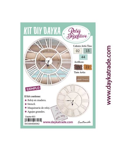 Reloj Royal de madera Dayka