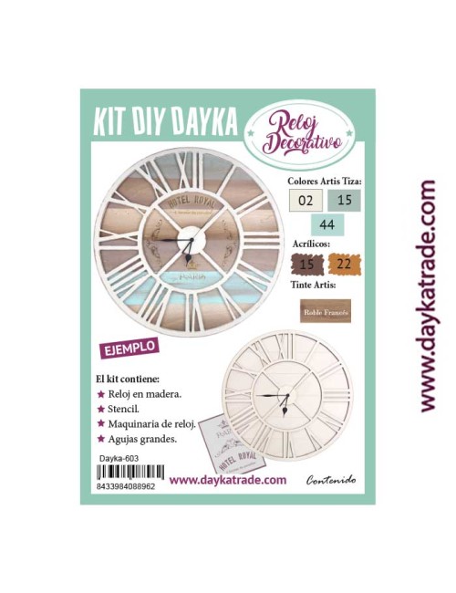 Reloj Royal de madera Dayka
