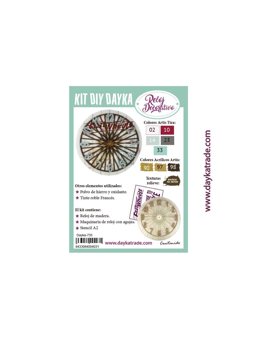 kit diy dayka reloj rueda bici