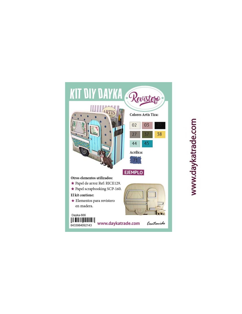 kit diy dayka revistero roulotte