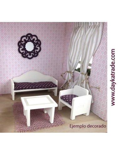 kit diy dayka salón de casa de muñecas