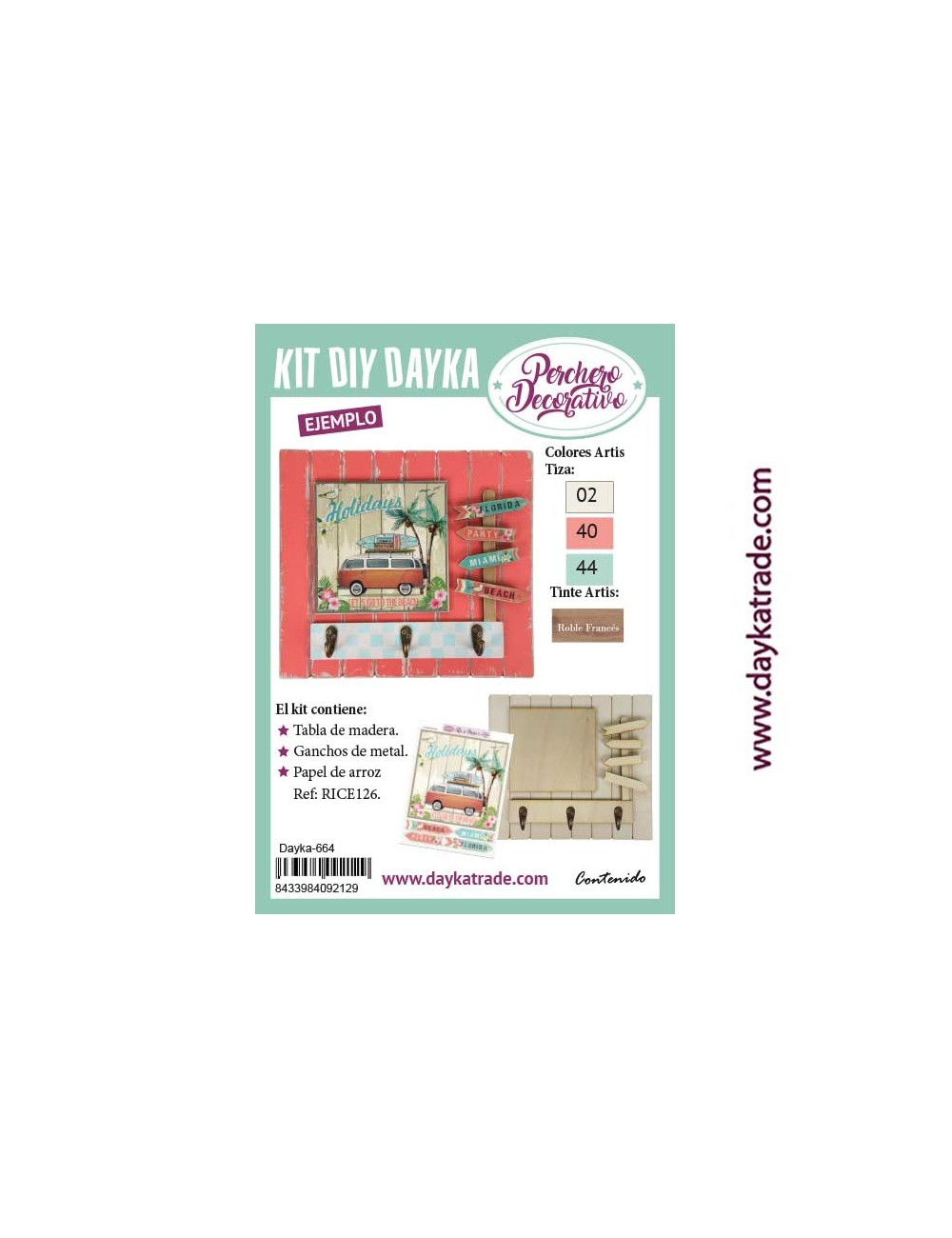 kit diy dayka tabla perchero furgo
