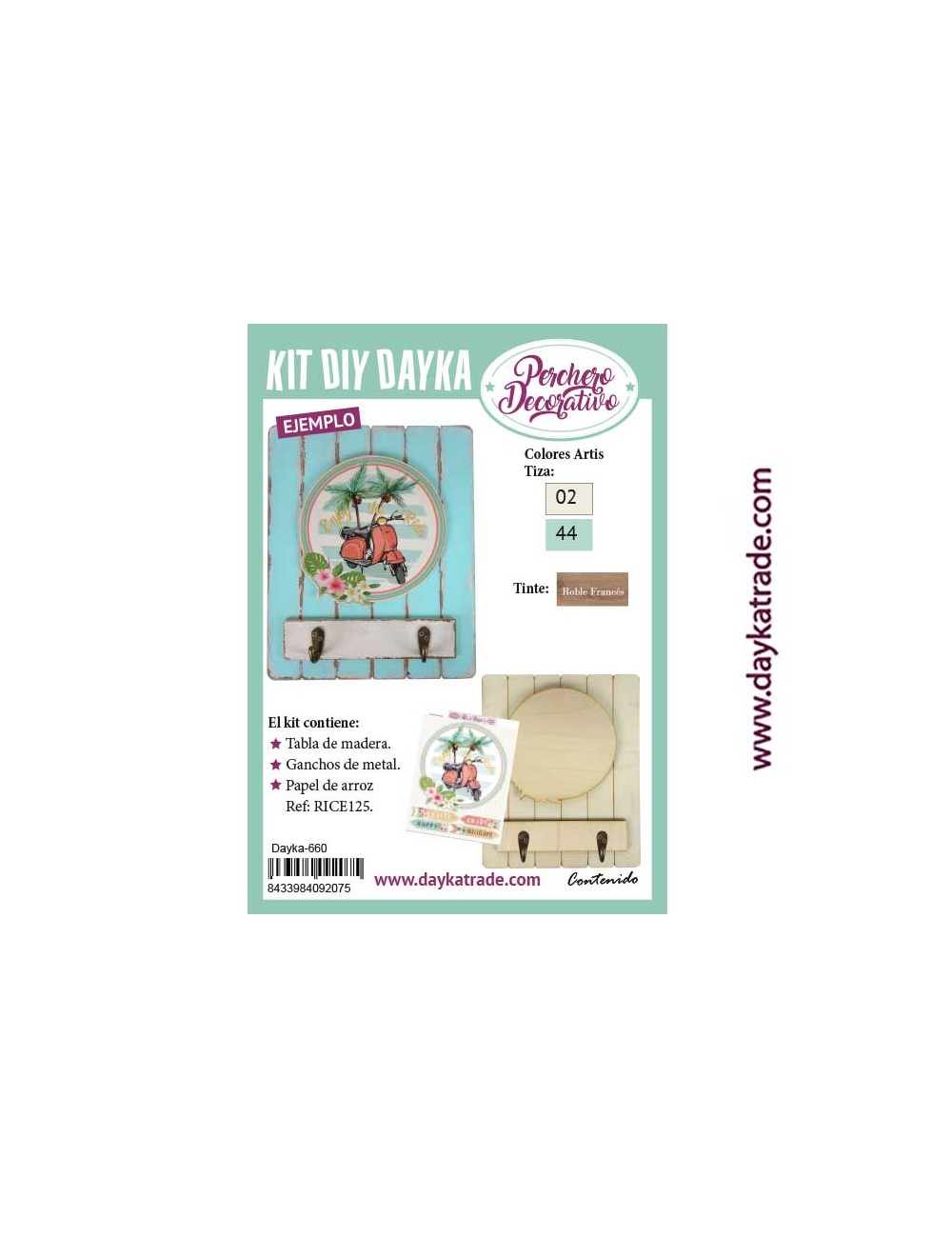 kit diy dayka tabla perchero moto