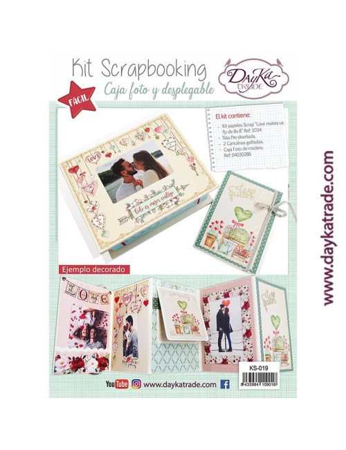 kit scrap - caja fotos love