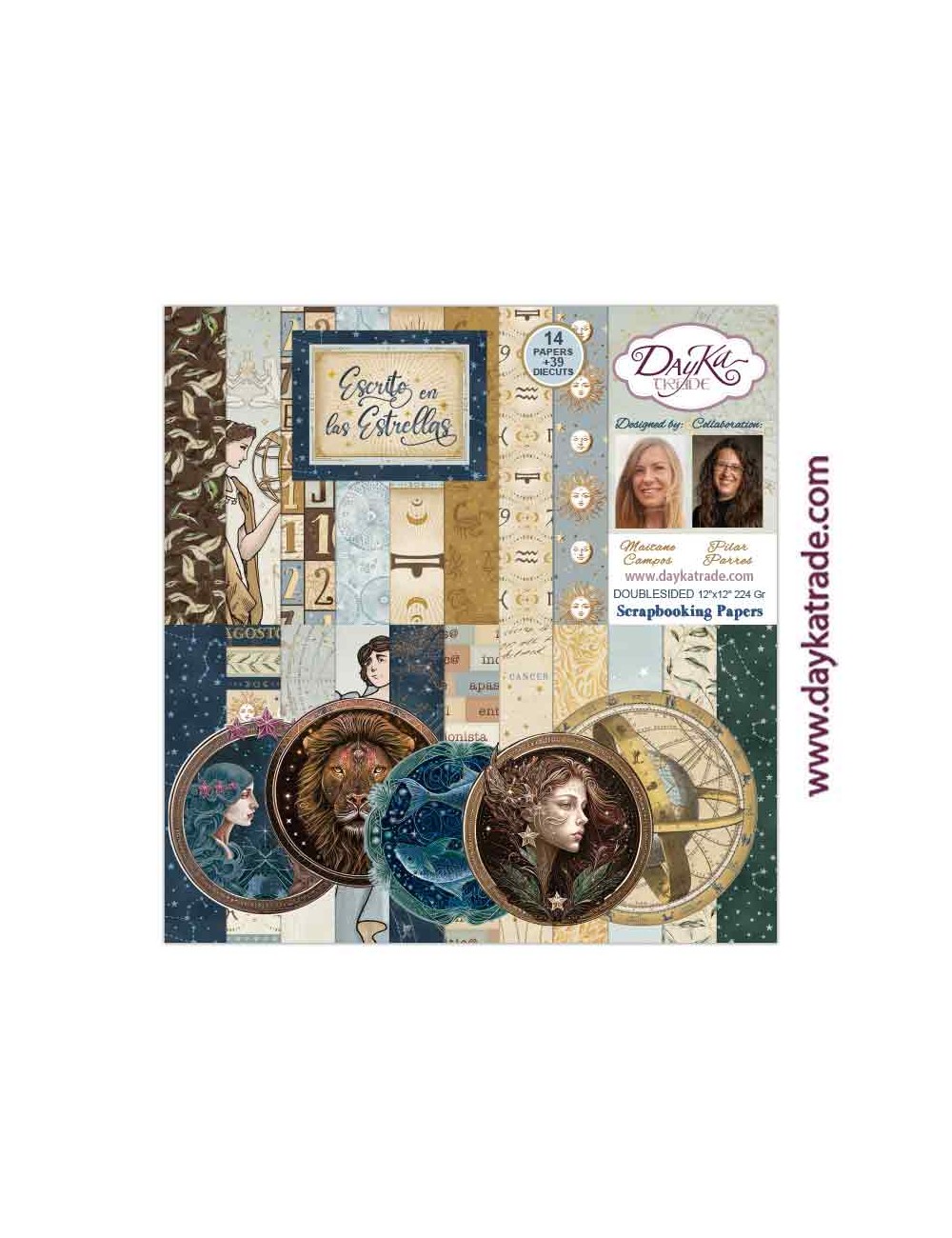 kit scrap colección "Escrito en las estrellas"