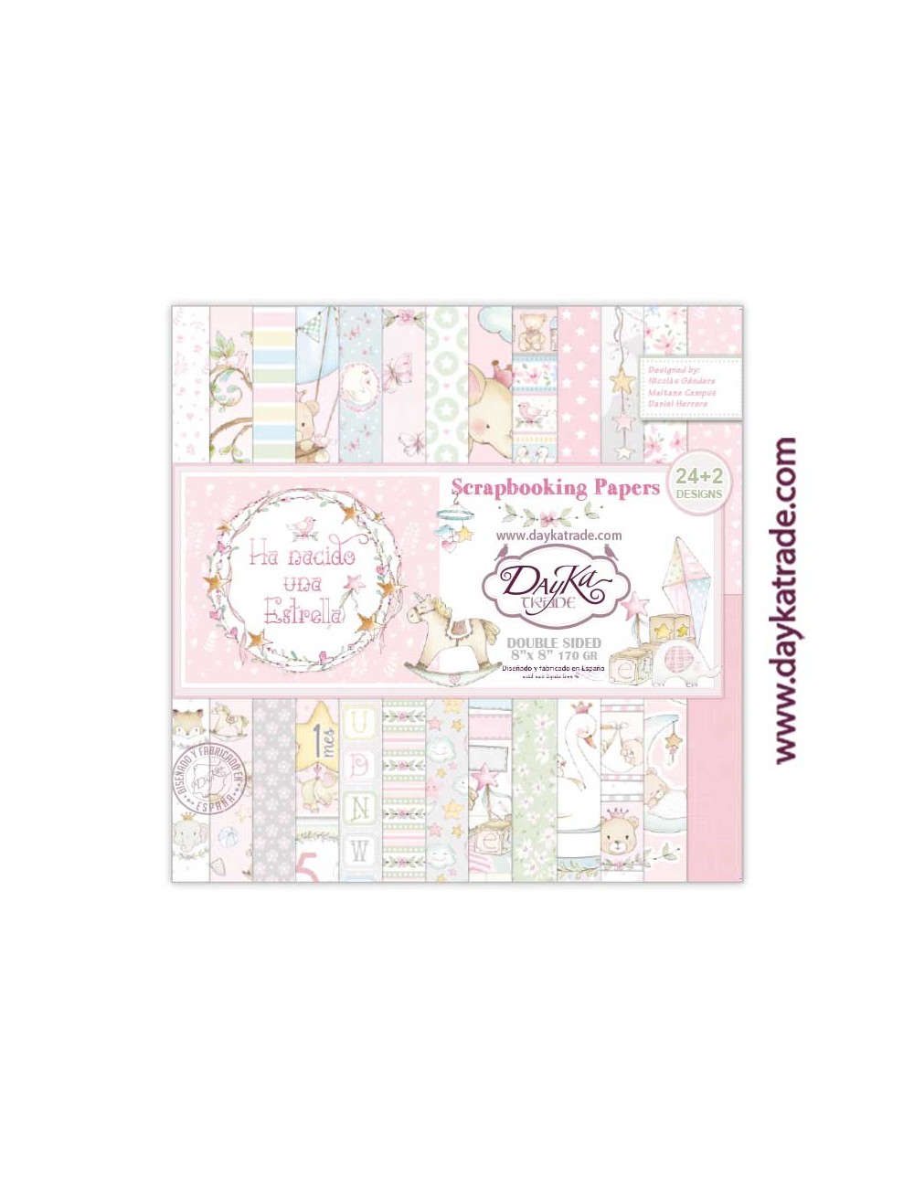 Kit scrapbooking bebé "Ha nacido una estrella" niña