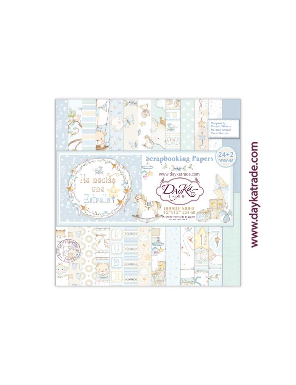 Kit scrapbooking bebé "Ha nacido una estrella" niño