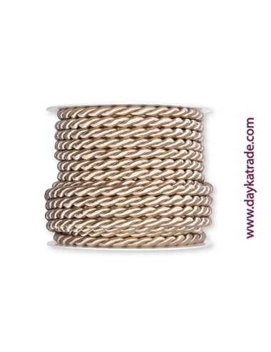 Lazo cordon acetato brillante champagne - 6 mm
