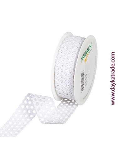 Lazo crochet blanco