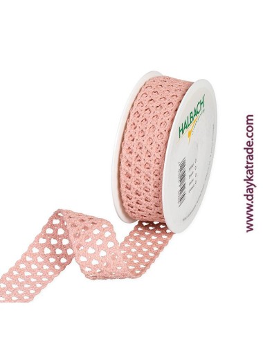 Lazo crochet rosa