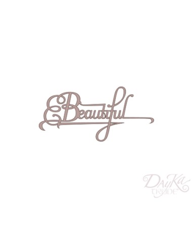 letras "beautiful"