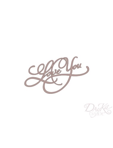 letras "love you"
