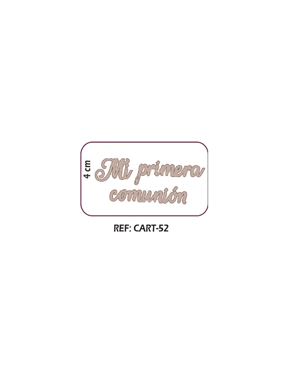 letras "Mi Primera Comunión"