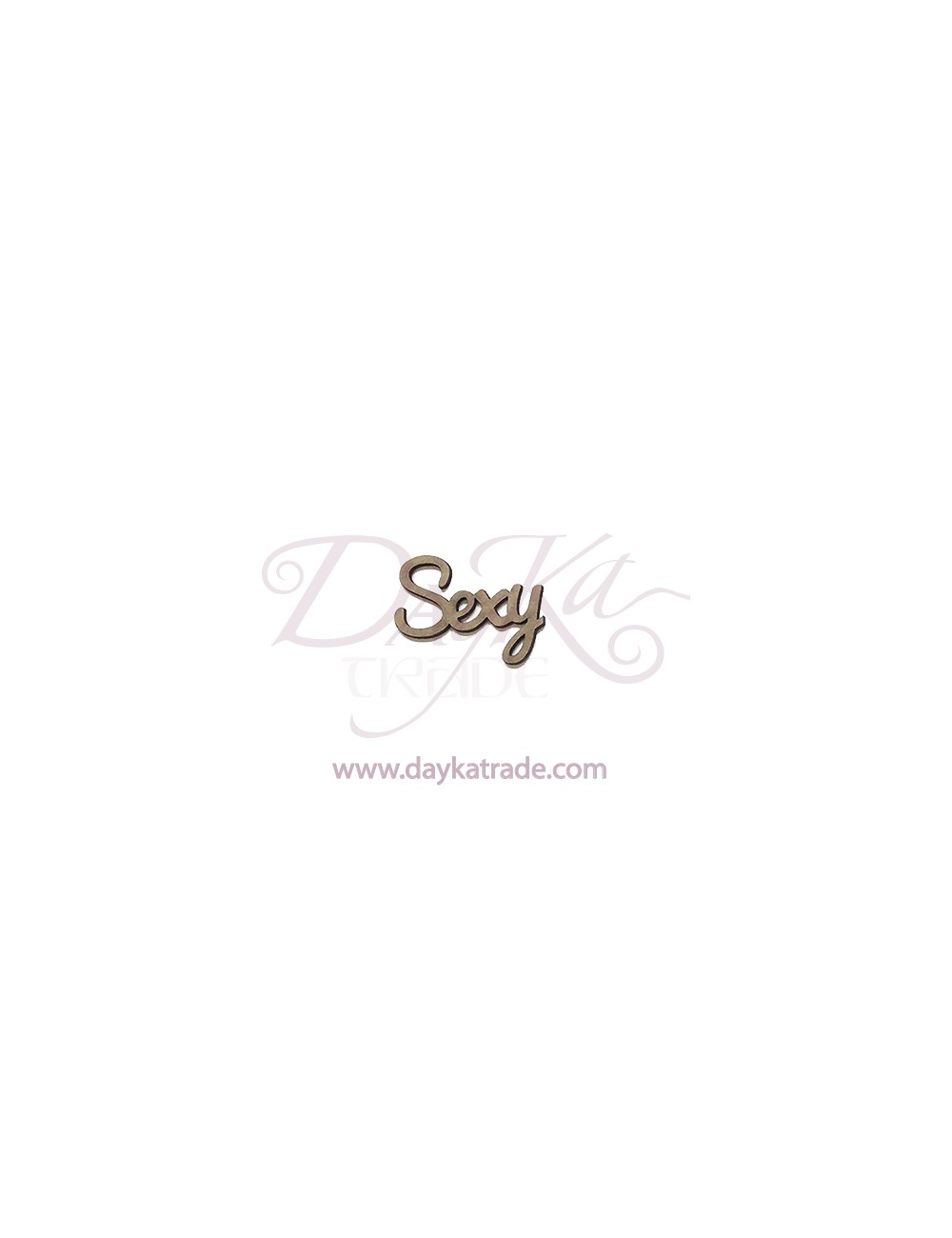 letrero o mensaje de cartón "sexy"