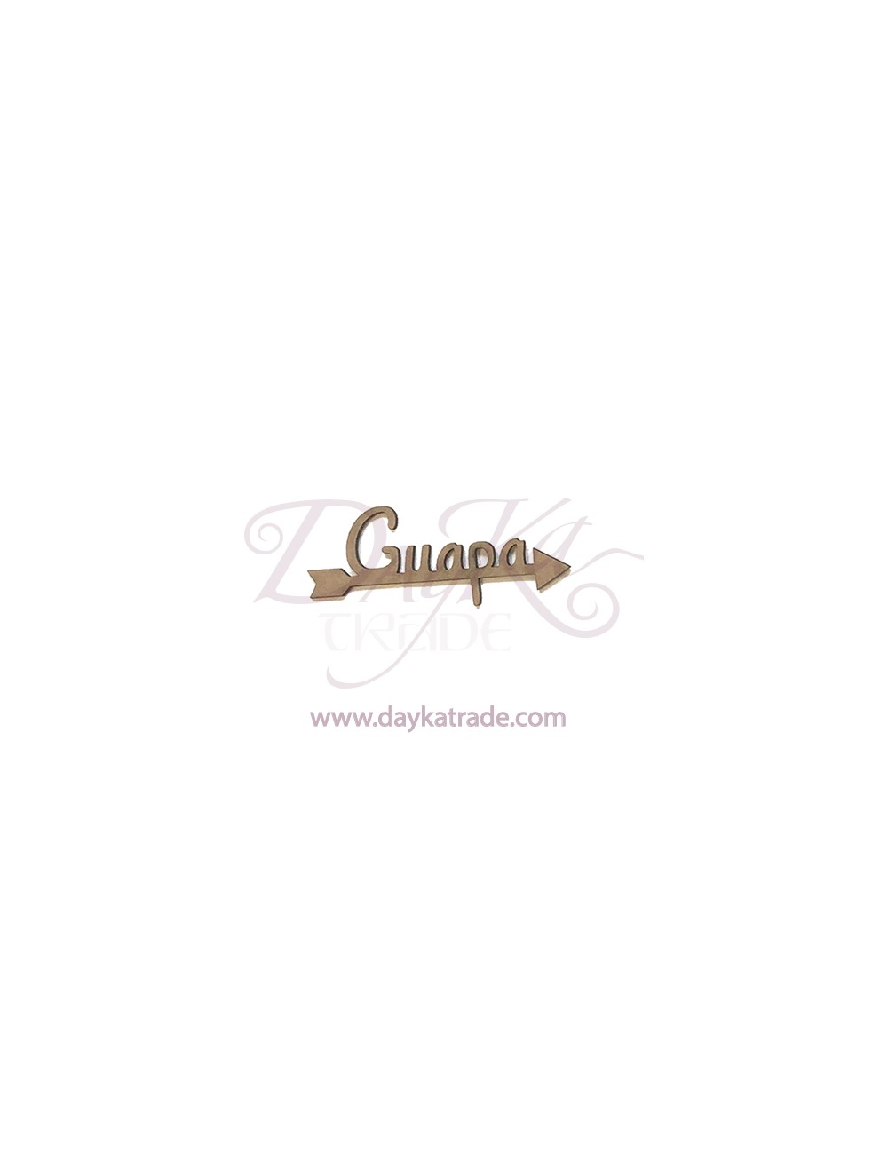 letrero o mensaje de cartón guapa