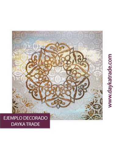 lienzo de yute con mandala
