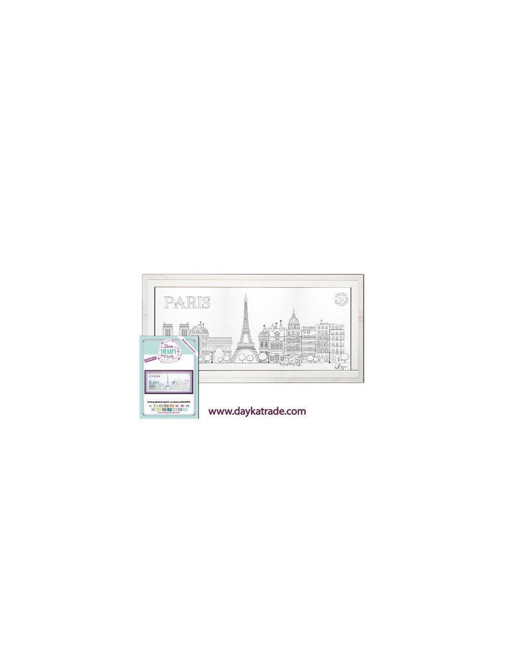 lienzo prediseñado paris