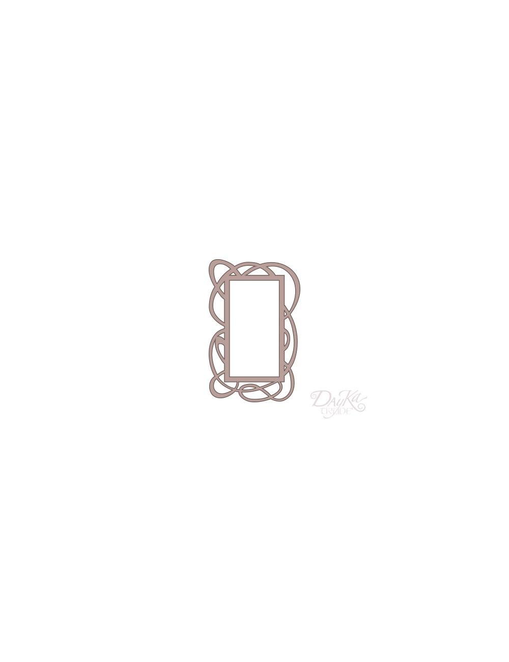 marco filigrana rectangular