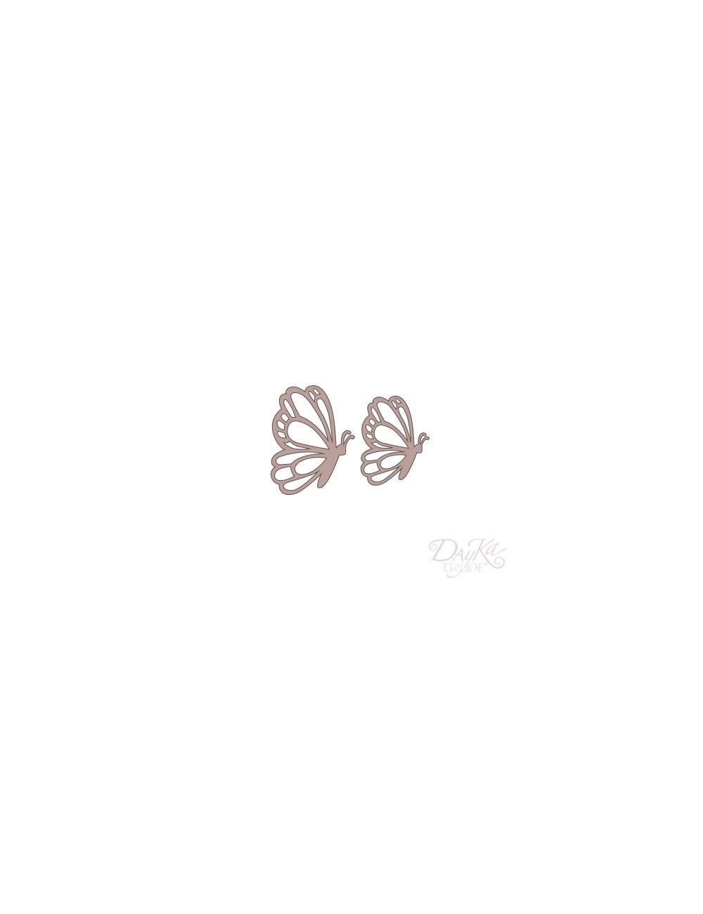 mariposas de lado "set de 2"