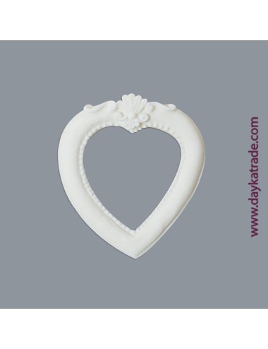 marquito de marmolina con forma de corazón